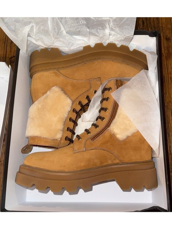 Voile Blanche Shoes - Voile Blanche Cleofe Shearling Leather Ankle Booties Women’s 37 New